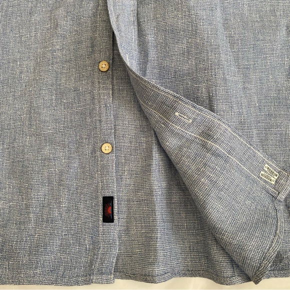 Faherty short Sleeve palma linen shirt - Picture 7 of 8